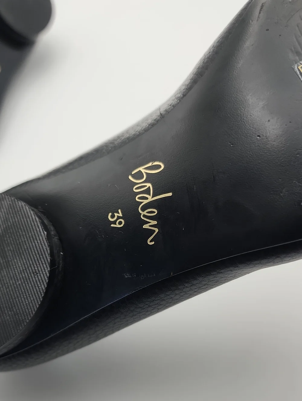 Boden Iris Snaffle Black Ballet Flats Size 39